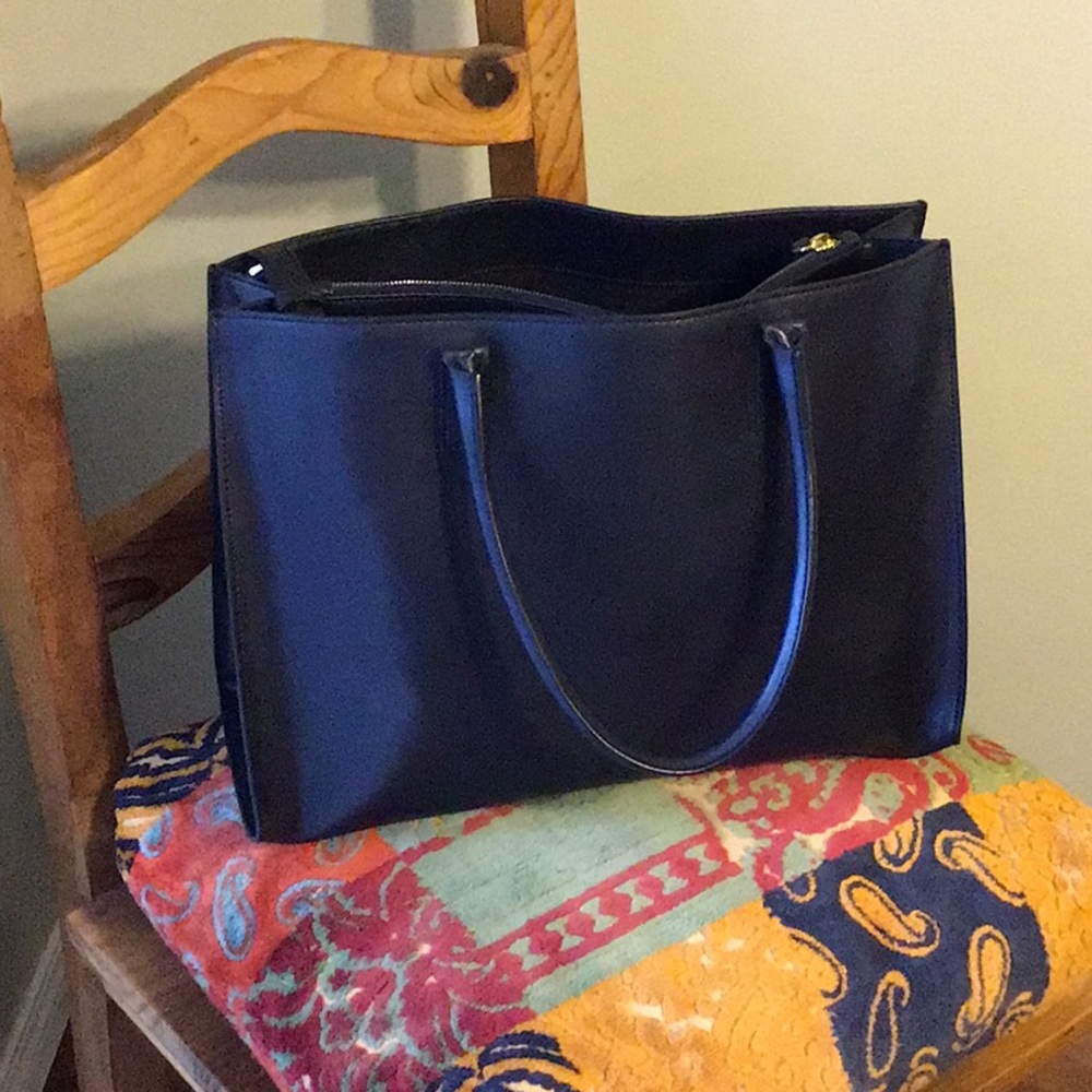 Iris & Ink Navy Blue Leather Purse
